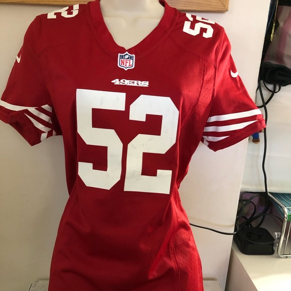 New Unworn NFL Nike SAN FRANCISCO 49ERS Jersey M WOMEN #52 WILLIS - Picture 1 of 2